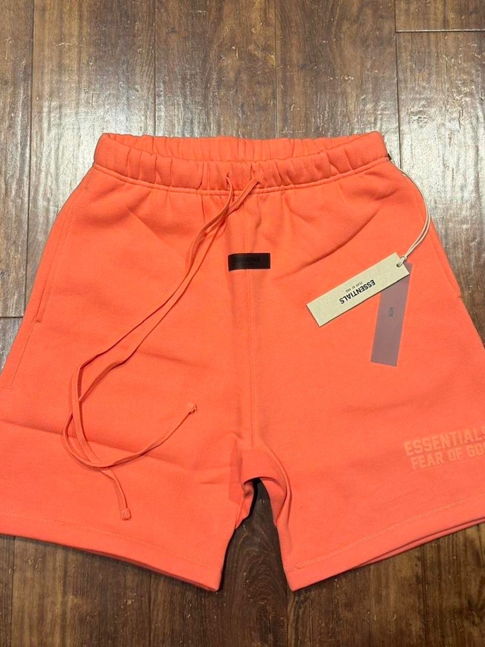 ESSENTIALS Fear of God Men's Coral Fleece Drawstring Shorts Large